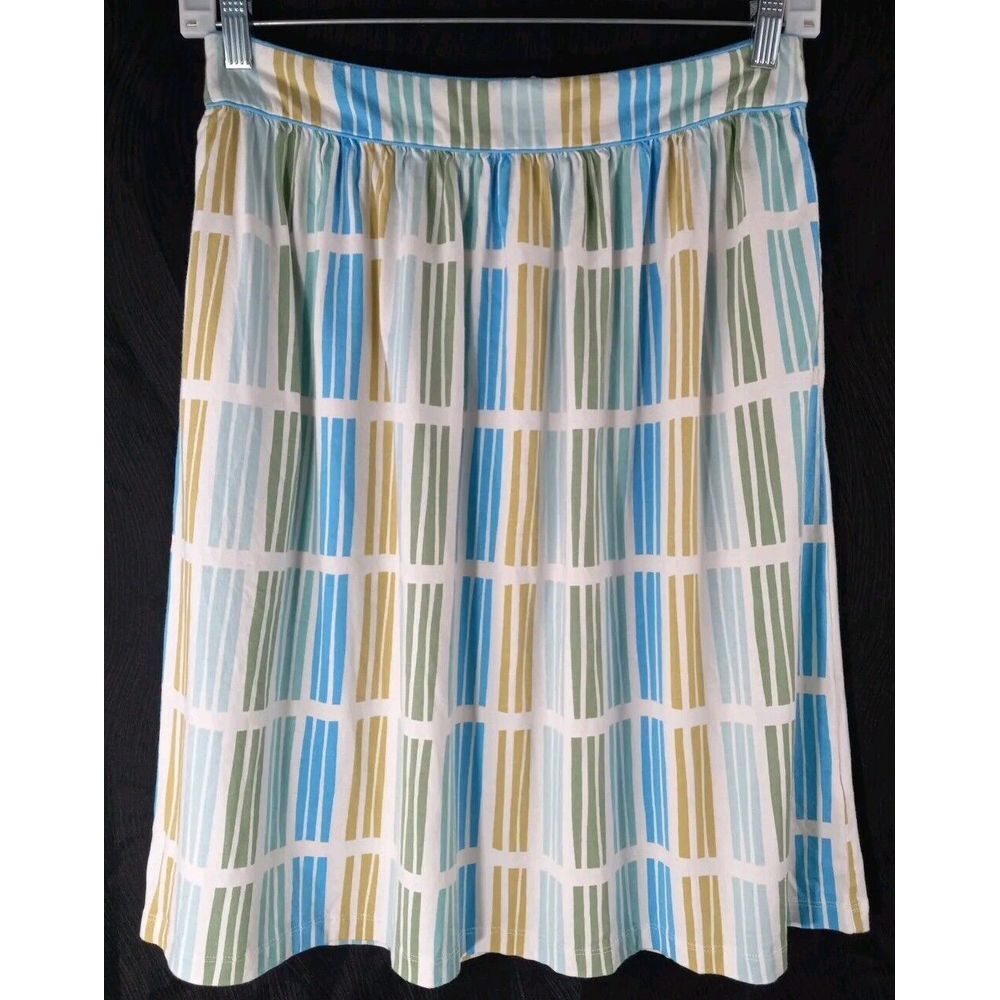 Boden Women‎ Multicolor Striped Back Zip  Skirt Size 10L